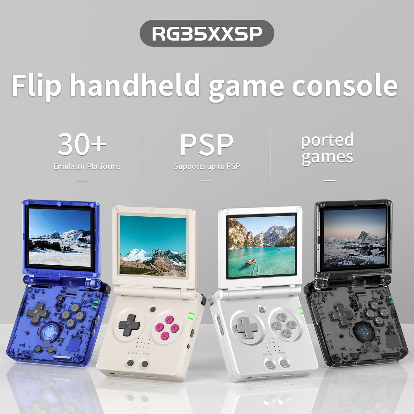 RG35XXSP Handheld game players 3.5 inch screen Linux system portable retro flip Video game console