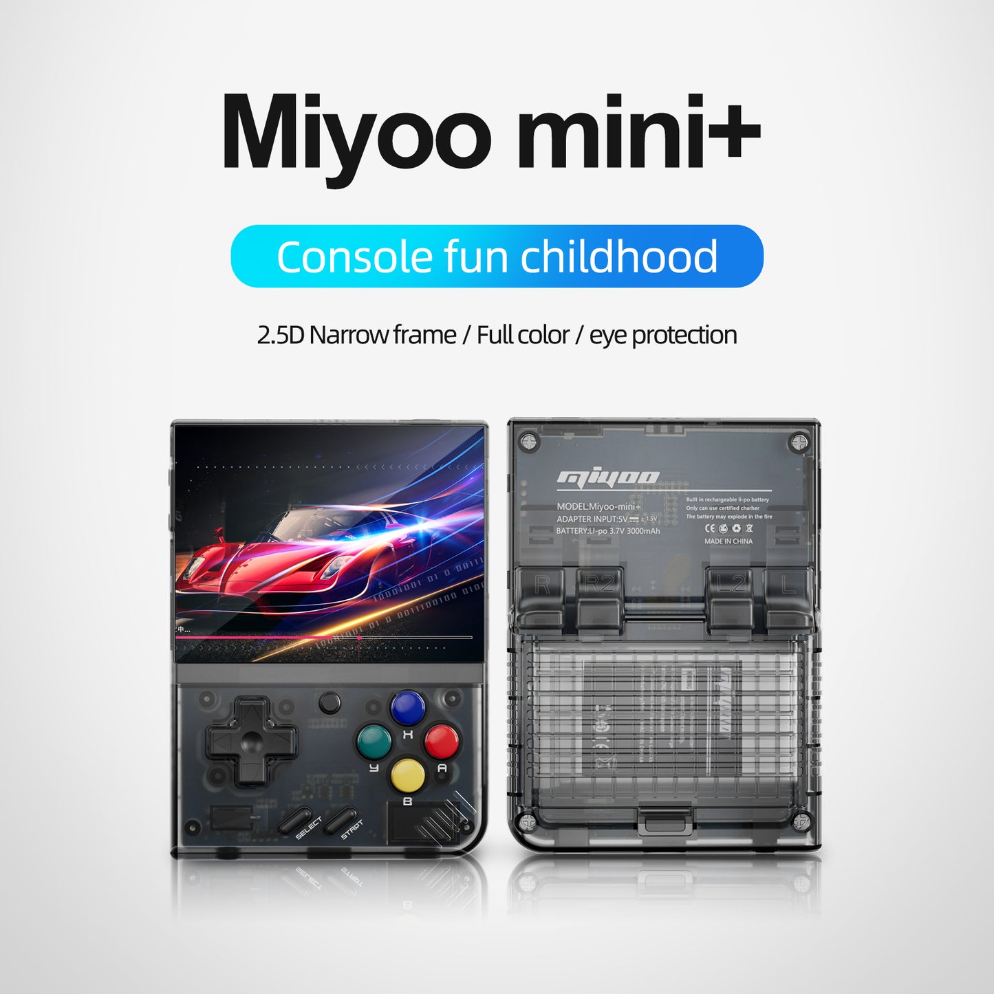 MIYOO Mini Plus Retro Handheld Game PlayerPortable Video Game Console Arch Linux System Pocket Miyoo mini + 64G