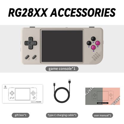 RG28XX Portable Retro Game Console H700 30 Emulator 2.83inch IPS Screen Handheld Game Console  64G