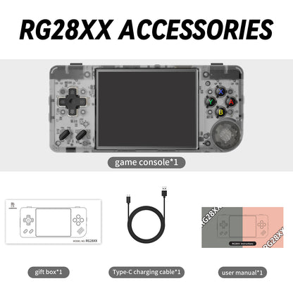 RG28XX Portable Retro Game Console H700 30 Emulator 2.83inch IPS Screen Handheld Game Console  64G