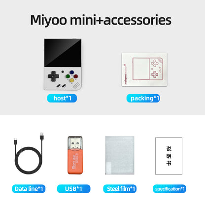 MIYOO Mini Plus Retro Handheld Game PlayerPortable Video Game Console Arch Linux System Pocket Miyoo mini + 64G