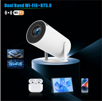 New HY300 Pro Portable Projector 4k Smart outdoor Android 11 1080P Mini 4K Projector