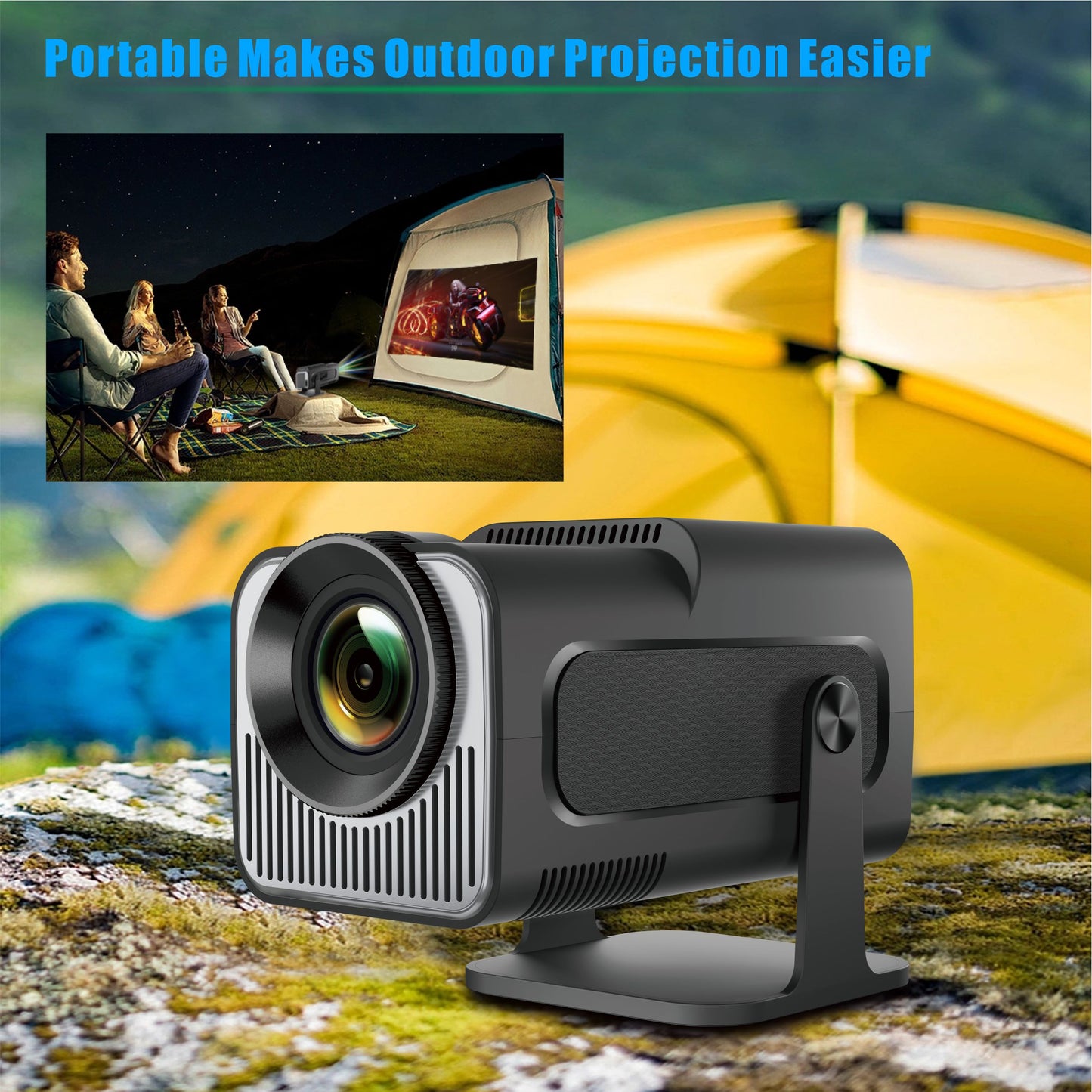 HY320 mini Hd Home Theater Proyector Mini Smart Android Projectors Portable Outdoor Travel Projector 4K