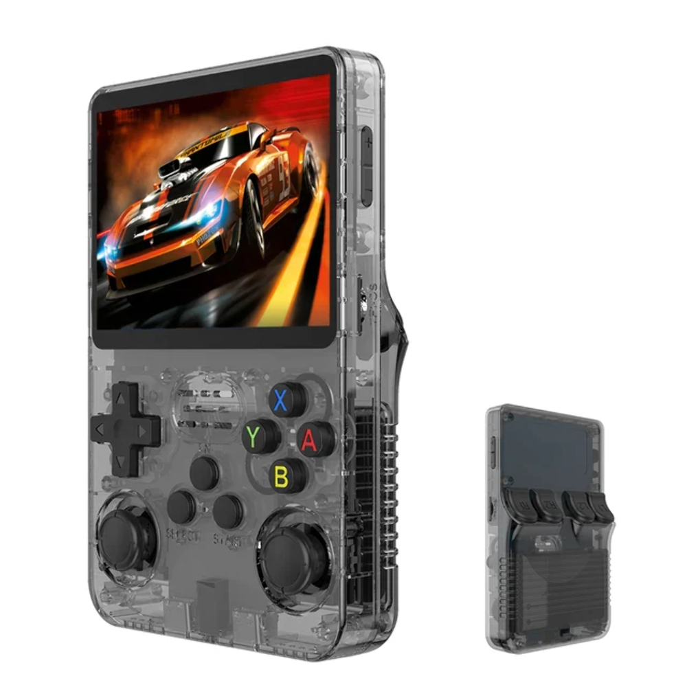 Open Source R36S Retro Handheld Video Game Console Linux System 3.5 Inch IPS Screen Portable Pocket Video Player R35S 64GB Games